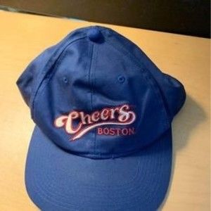Vintage Blue CHEERS Boston Snapback Cap Hat